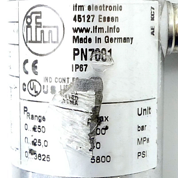Drucksensor mit Display PN7001