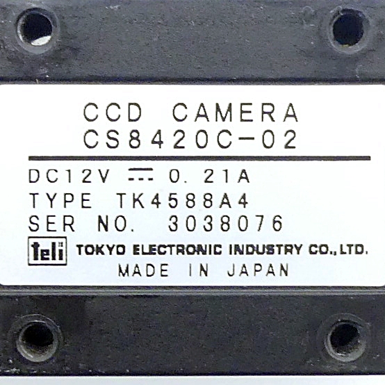 CCD Industriekamera TK4588A4 mit Pentax TV Lens 16mm 1:1.4