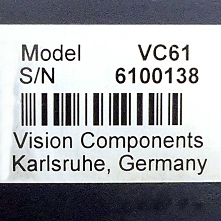 Industrial camera VC61 with Pentax TV Lens 8.5mm 1:1.5 