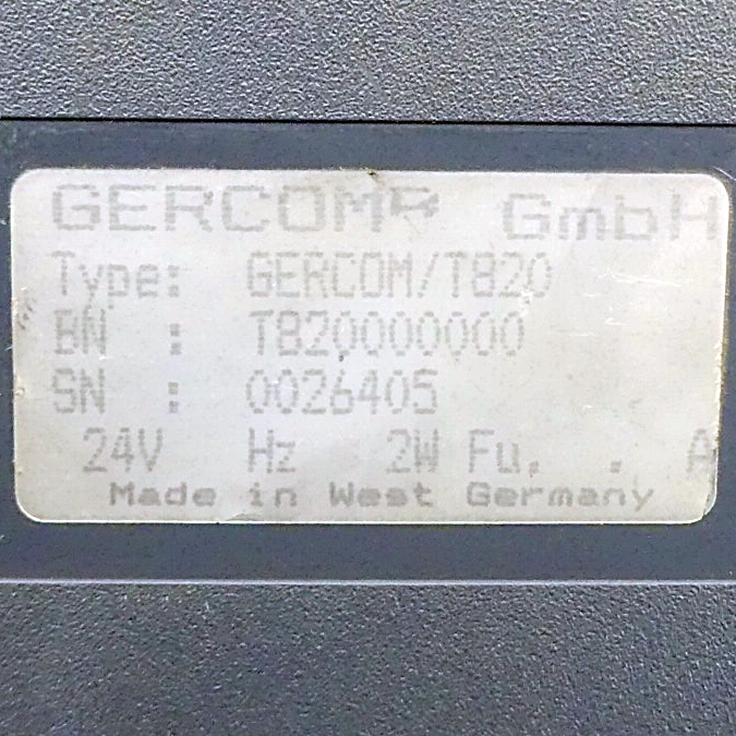 Bedienpanel T820