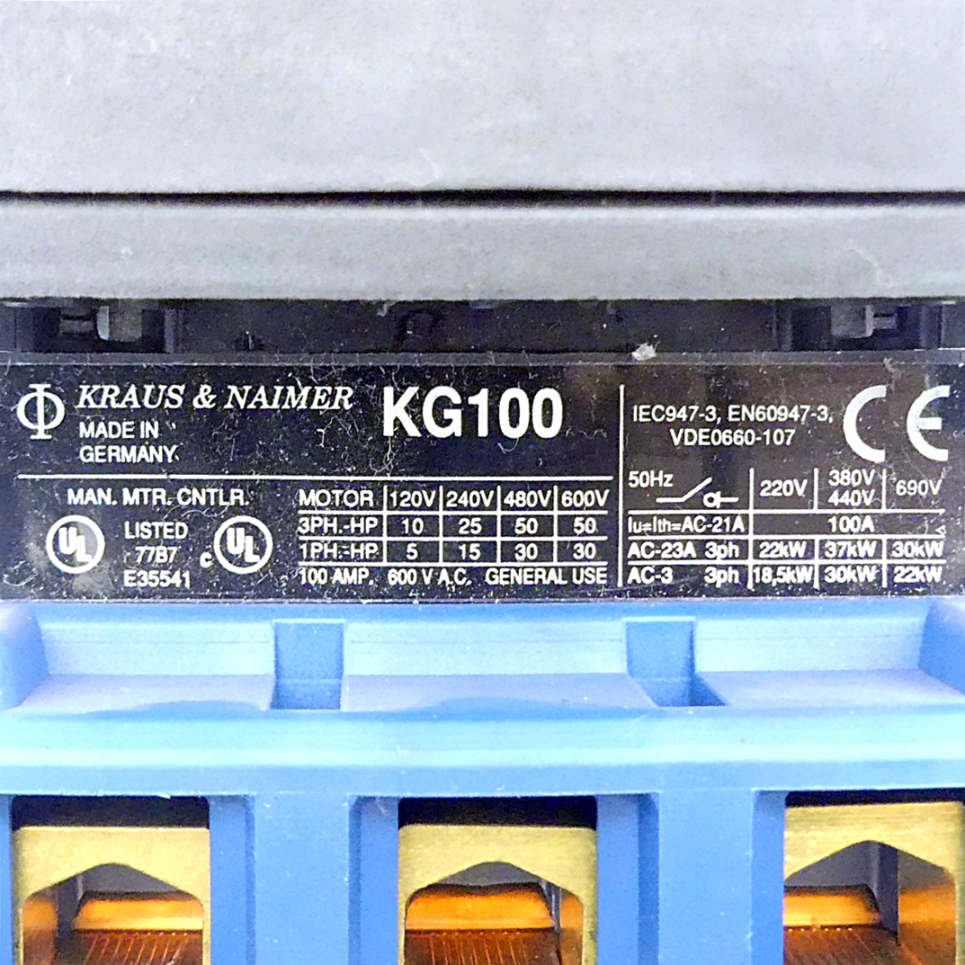 Kraus & Naimer KG100C Main Switch