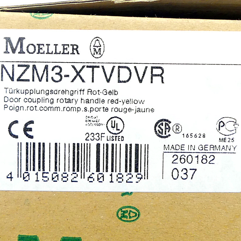 Door coupling rotary handle NZM3-XTVDVR