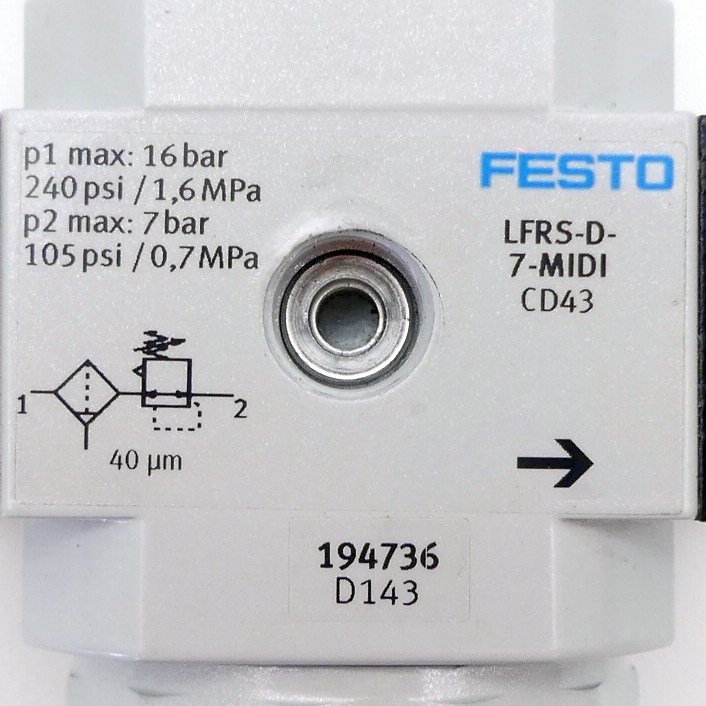 Filter-Regelventil LFRS-D-7-MIDI