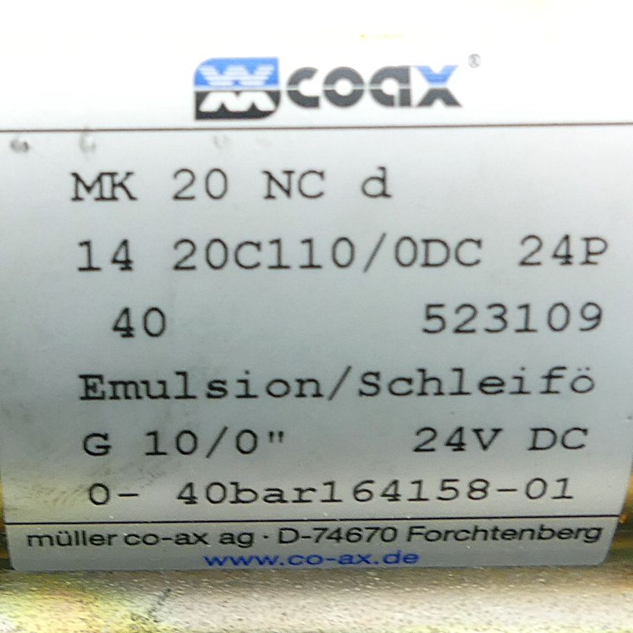 Directional valve MK 20 NC d 