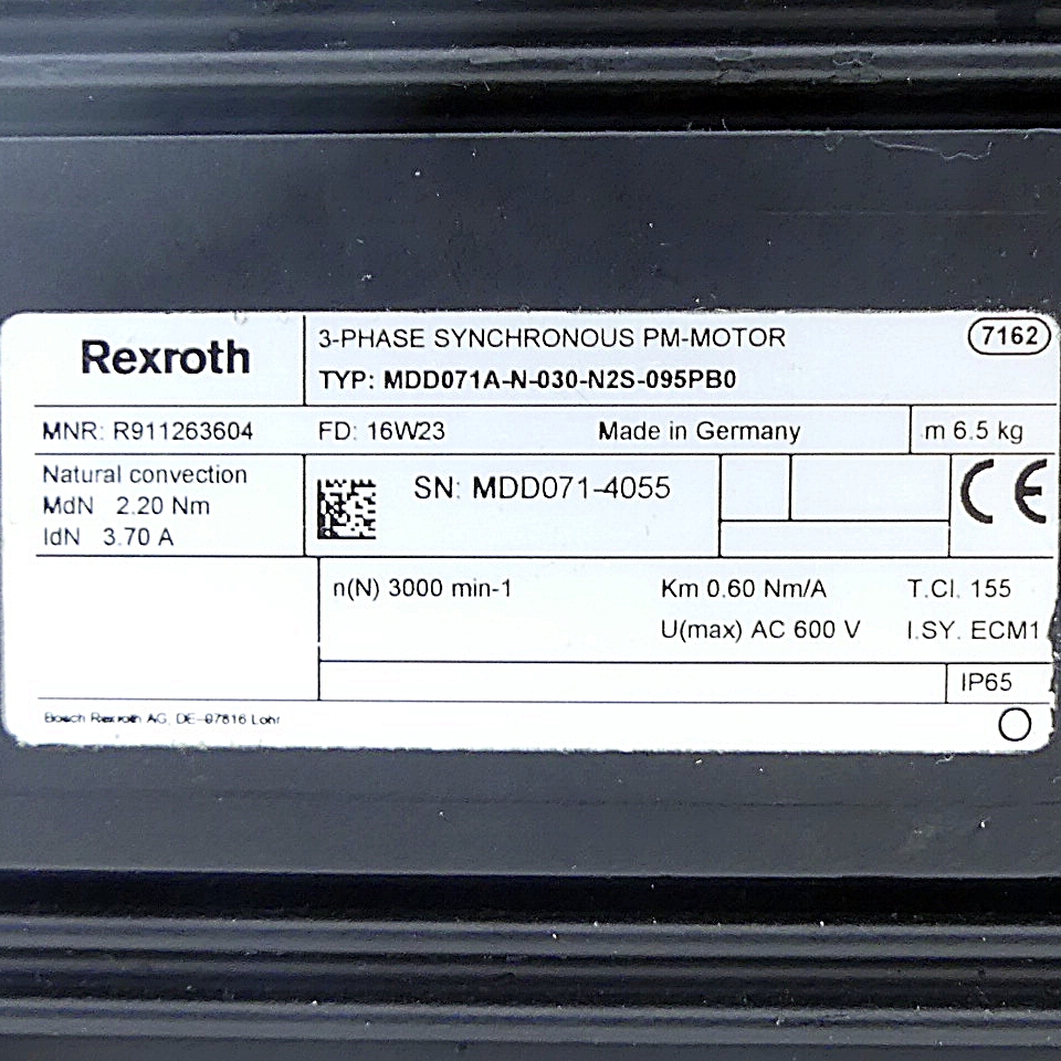 Servo motor MDD071A-N-030-N2S-095PB0