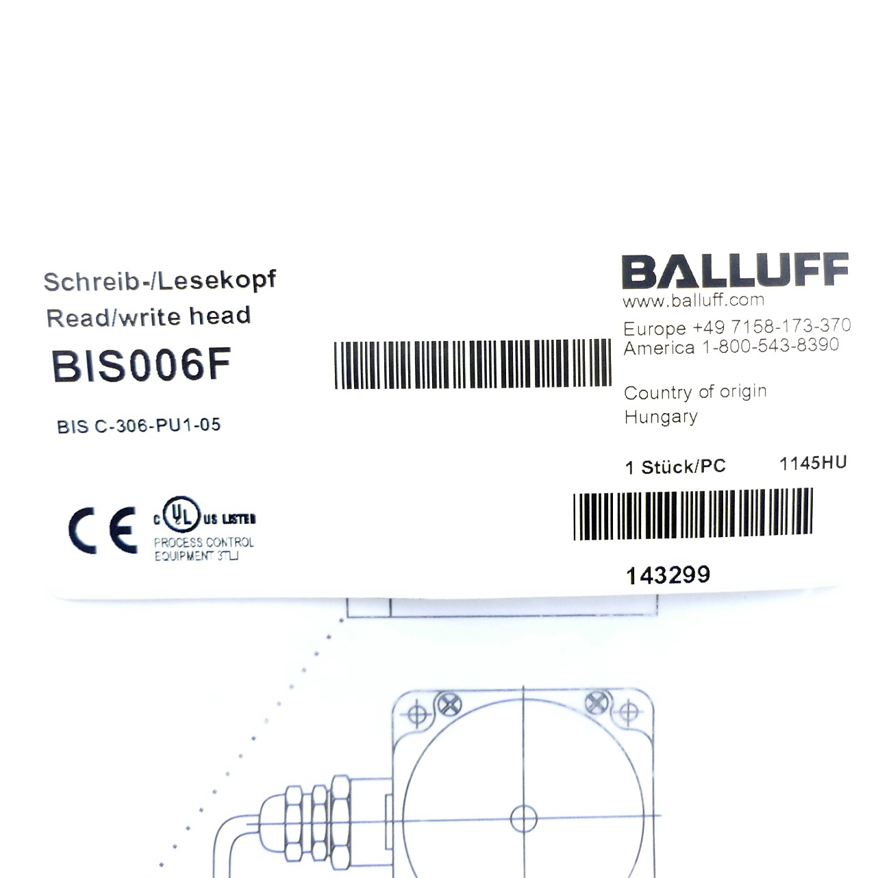 Write- / Read Head BIS006F 