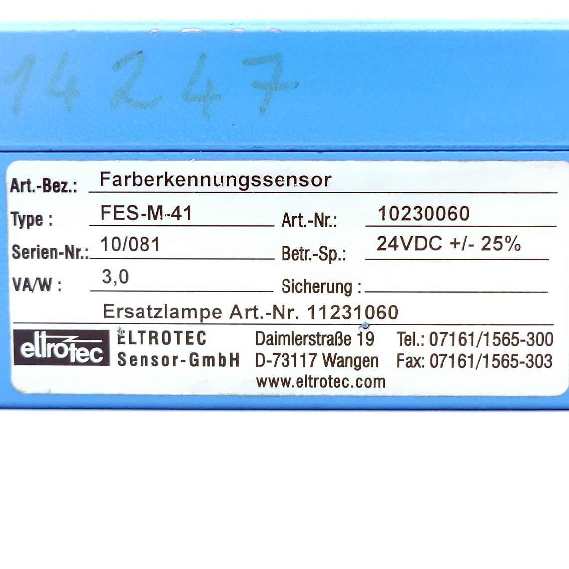 Color detection sensor FES-M-41 