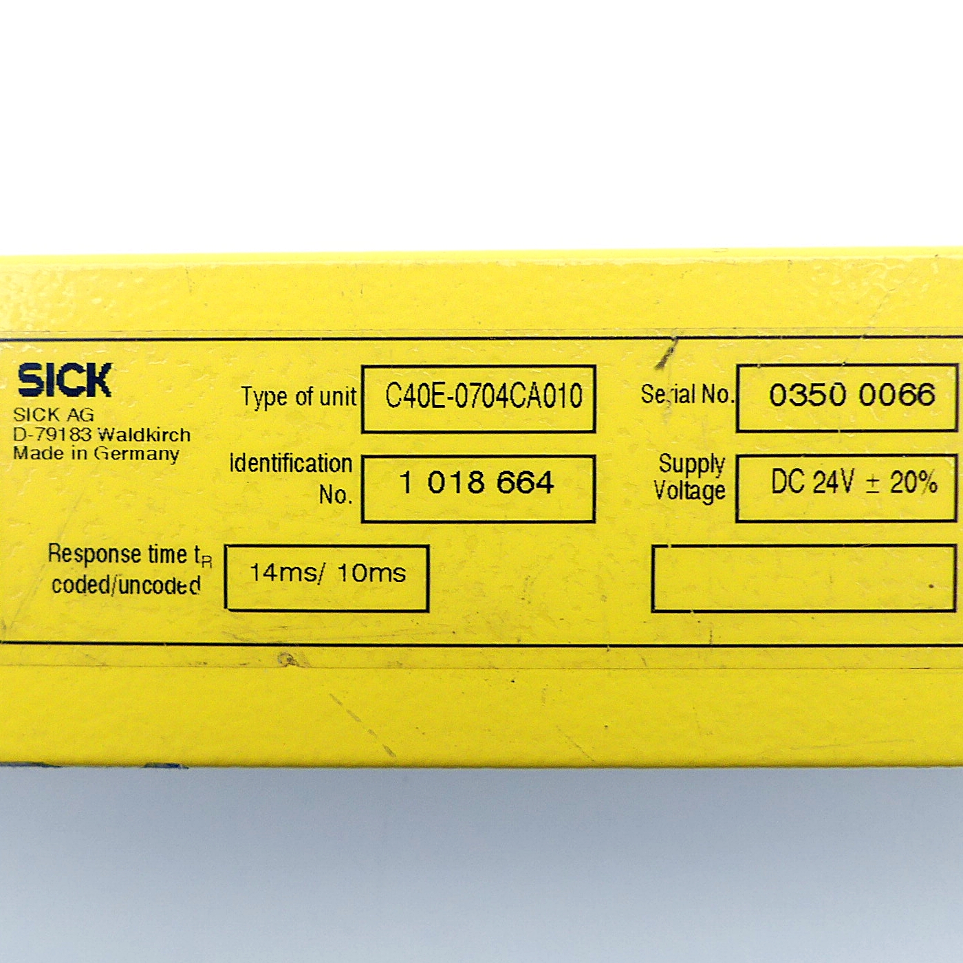 Sicherheitsvorhang Empfänger C40E-0704CA010