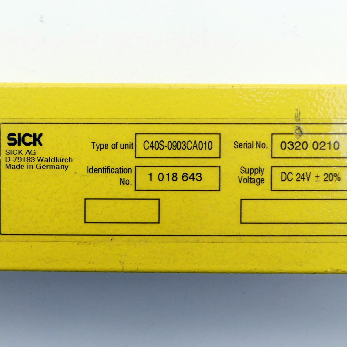 Safety light Curtain C40S-0903CA010