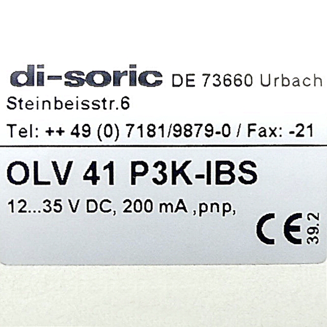 Fibre-optic amplifier OLV 41 P3K-IBS 