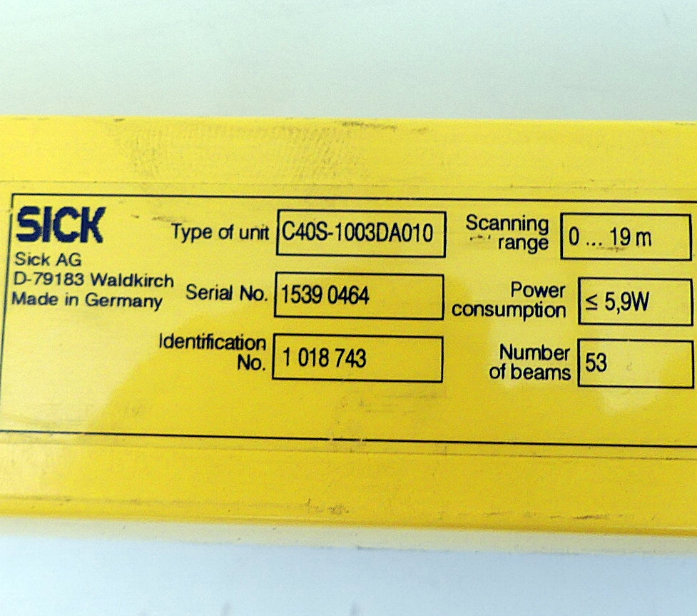 Sicherheitslichtvorhang C40S-1003DA010