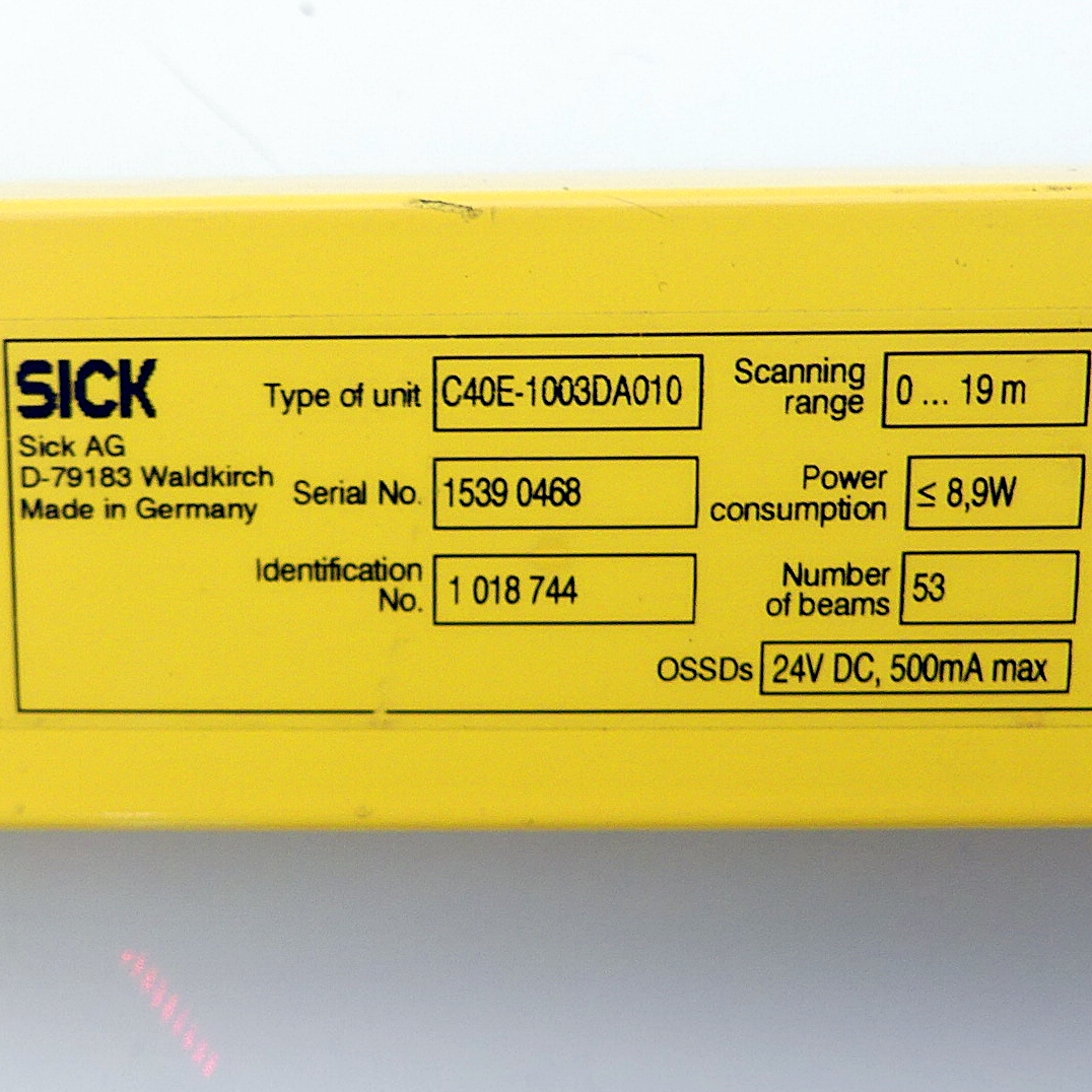 Safety light Curtain C40E-1003DA010