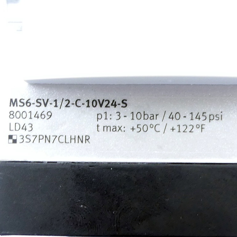 Druckaufbau- und Entlüftungsventil MS6-SV-1/2-C-10V24-S 