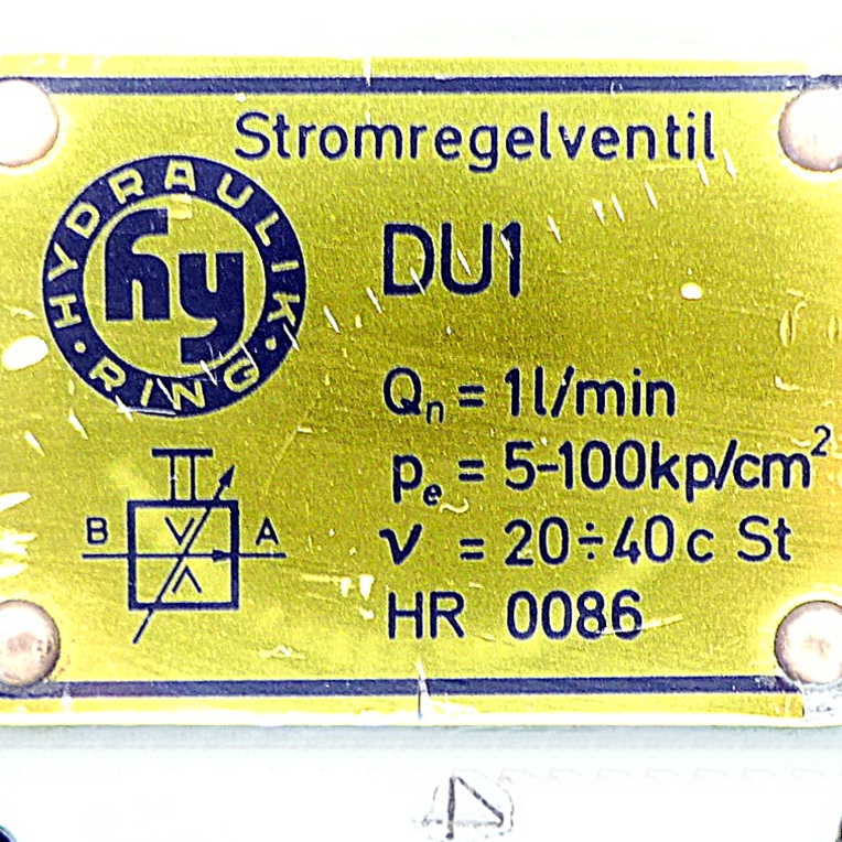 Stromregelventil DU1 