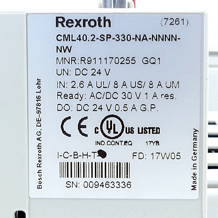 IndraControl L40 CML40.2-SP-330-NA-NNNN-NW