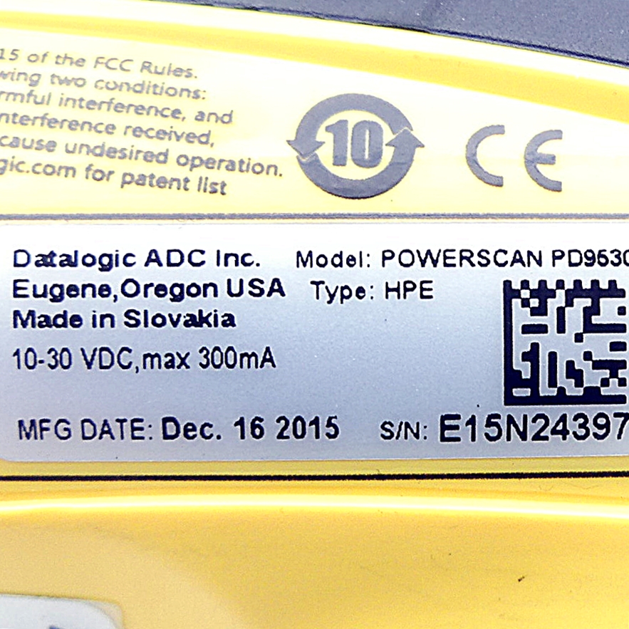 Powerscan PD9630, 2D, SR, Multi-IF 