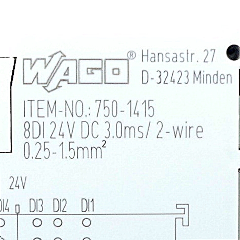 Digital input terminal 8 DI 