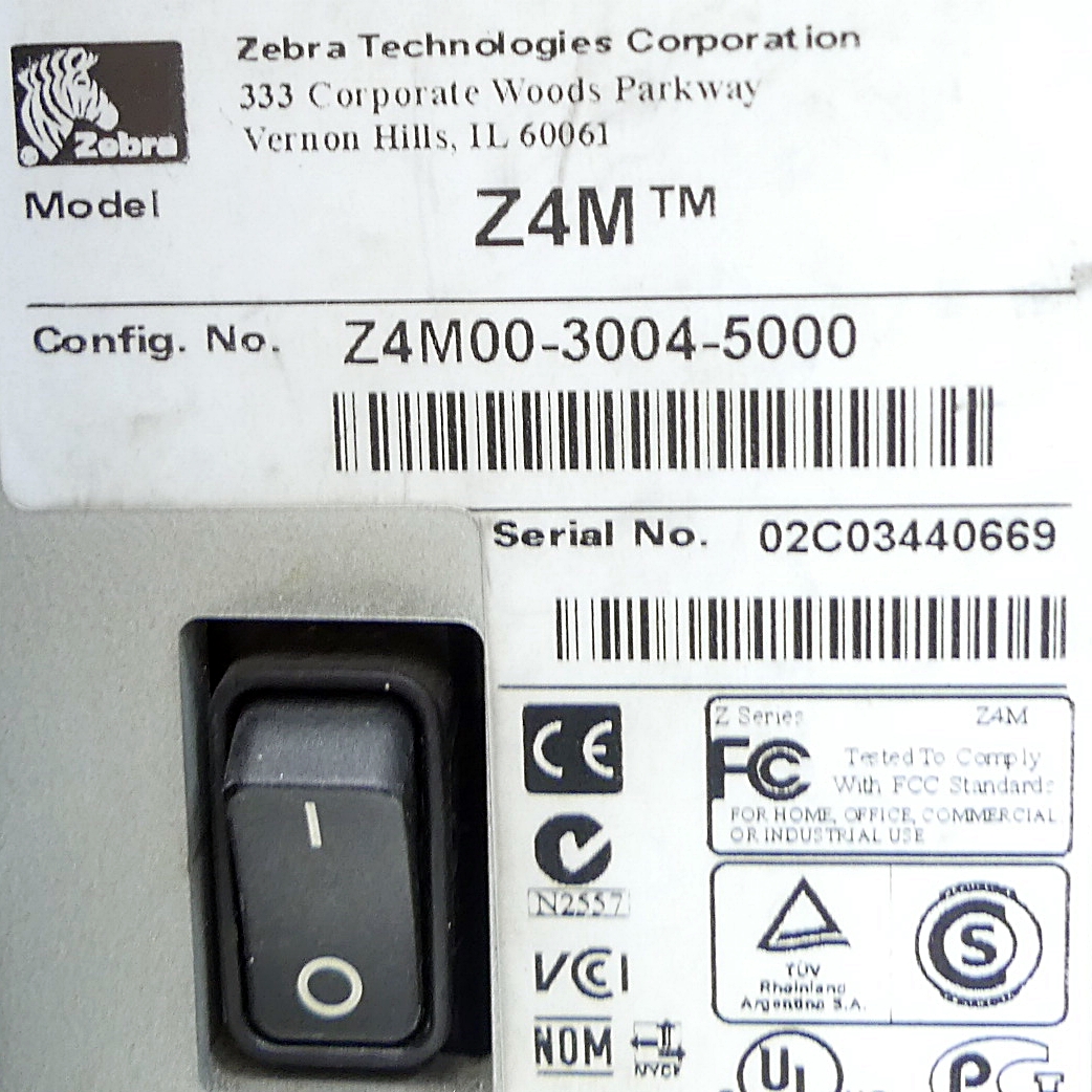 Etikettendrucker Z4M Plus 