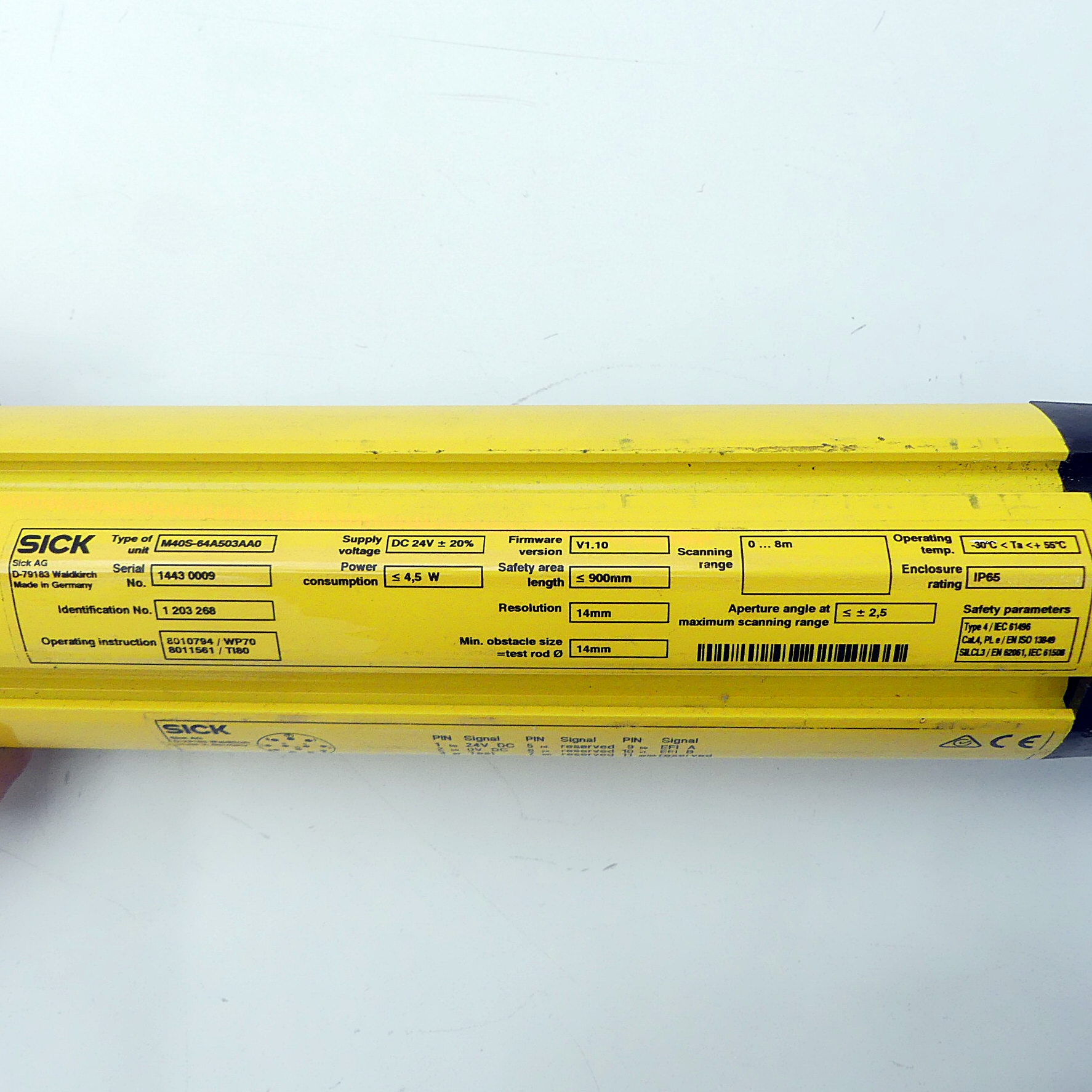 Sicherheitslichtvorhang Sender M40S-64A503AA0