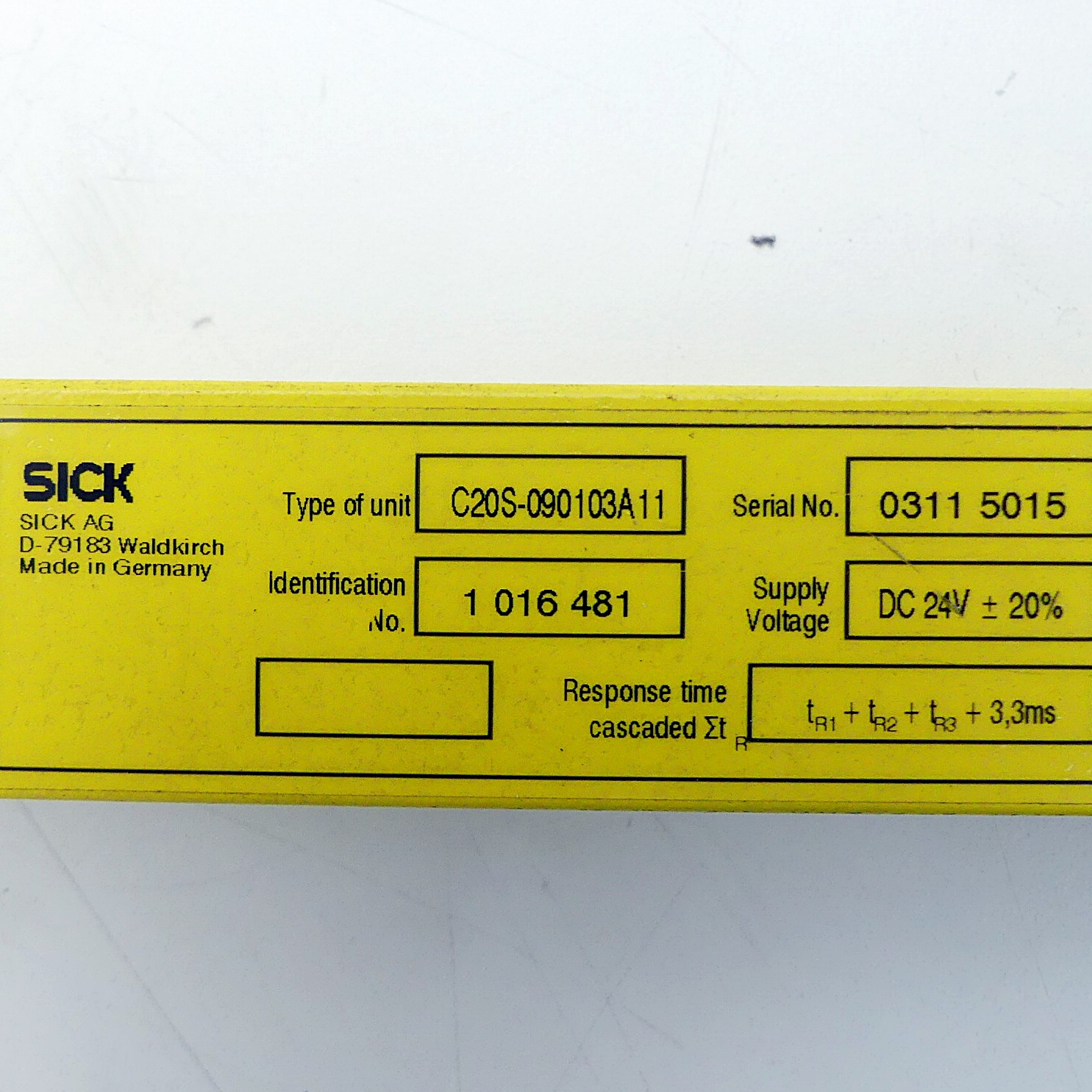 Sicherheitslichtvorhang Sender C20S-090103A11
