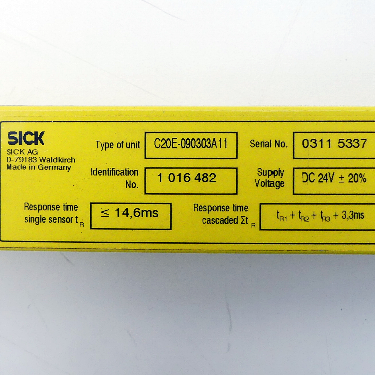 Sicherheitslichtvorhang Empfänger C20E-090303A11 