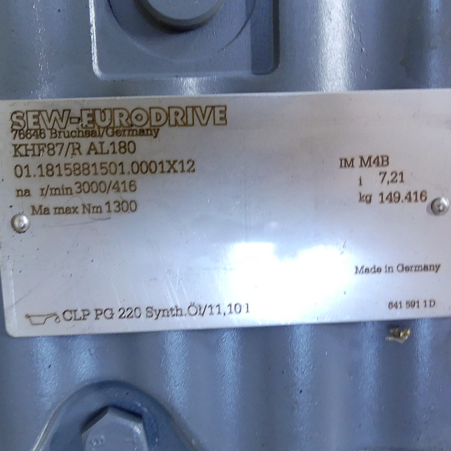 Getriebemotor KHF87/R AL180 