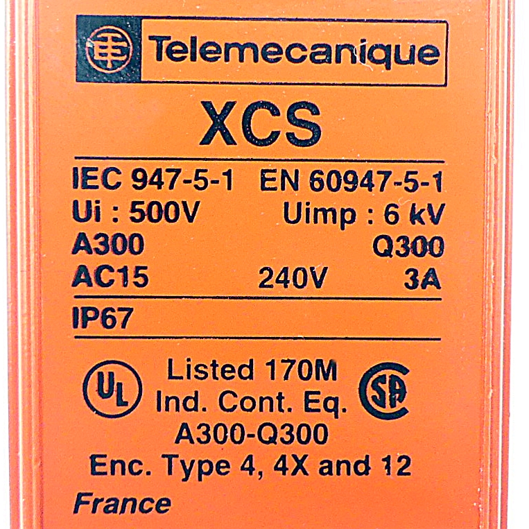 Safety limit switch XCS A702 