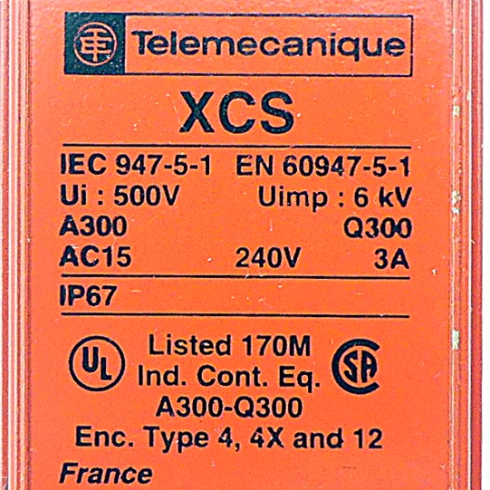 Safety limit switch XCS A702 