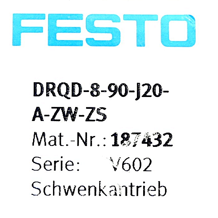 Schwenkantrieb DRQD-8-90-J20-A-ZW-ZS 