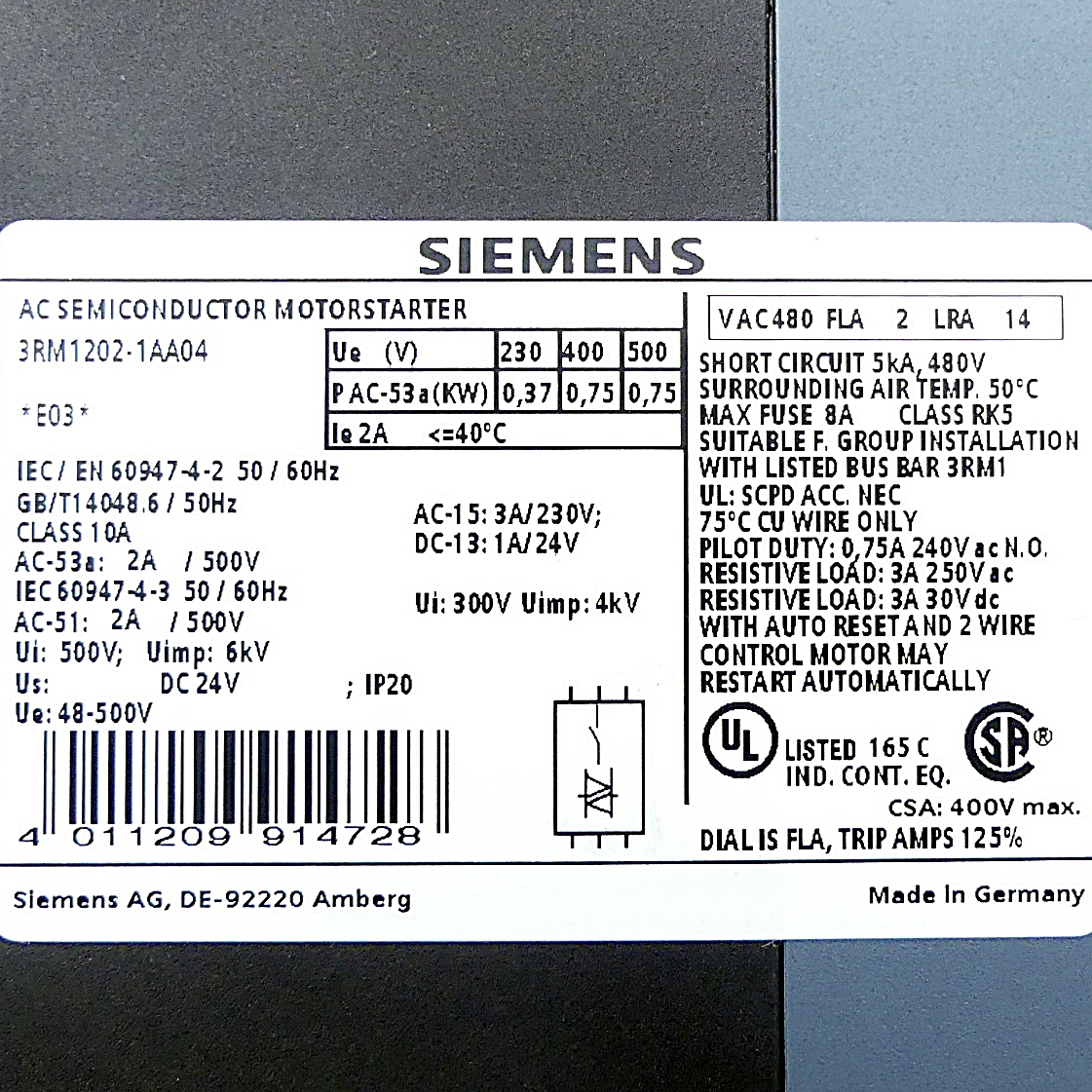 System motor starter 