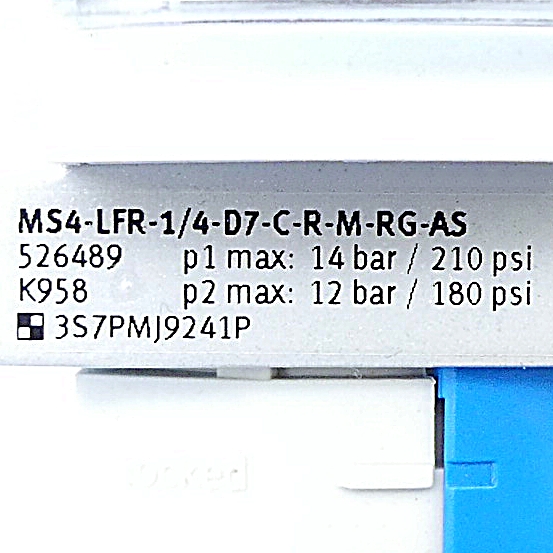 Filter regulator MS4-LFR-1/4-D7-C-R-M-RG-AS 