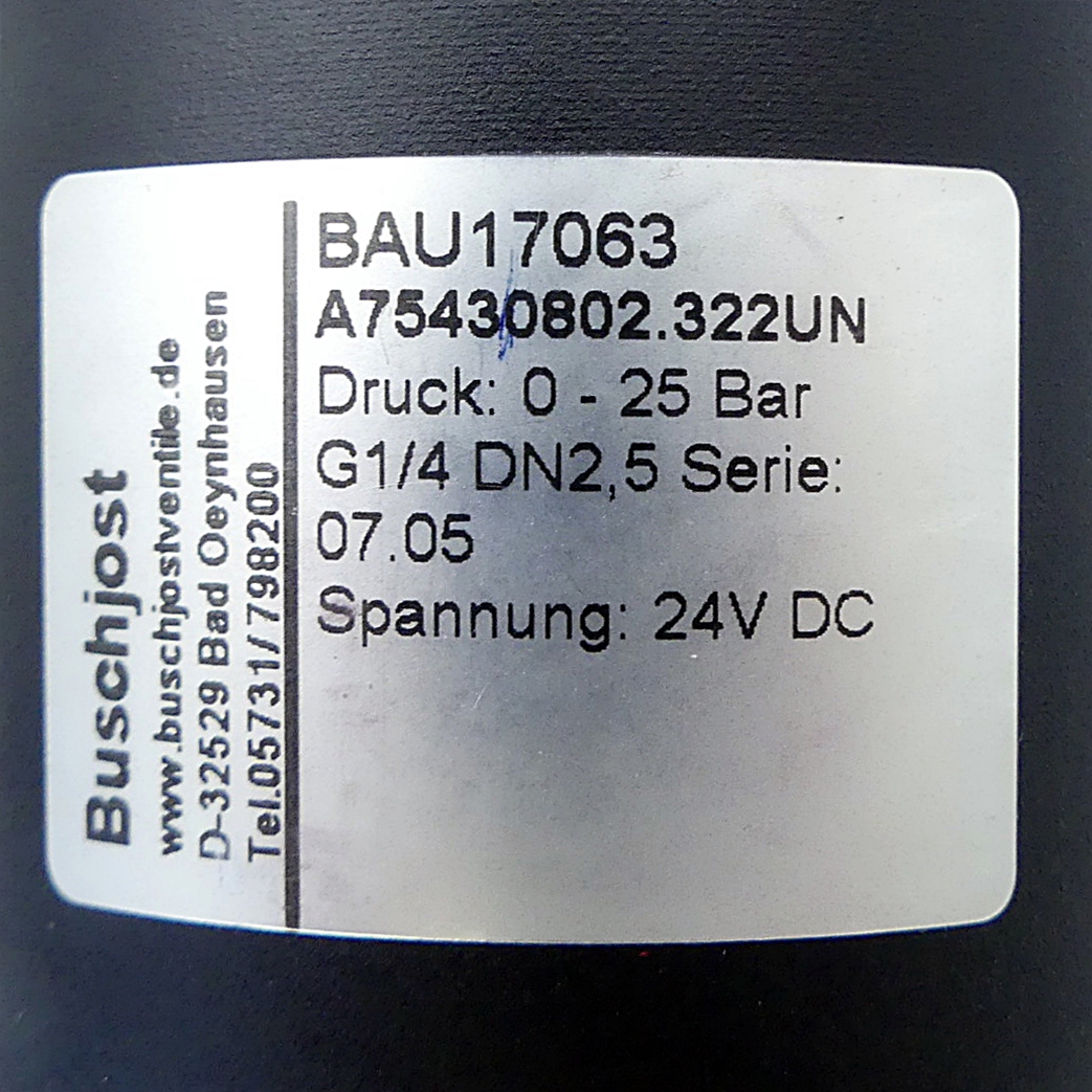 Solenoid Valve BAU17063 