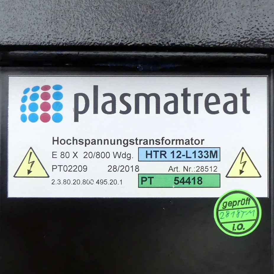 Plasma high voltage transformer 