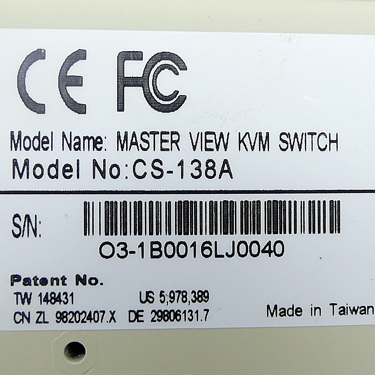 Master View KSM switch