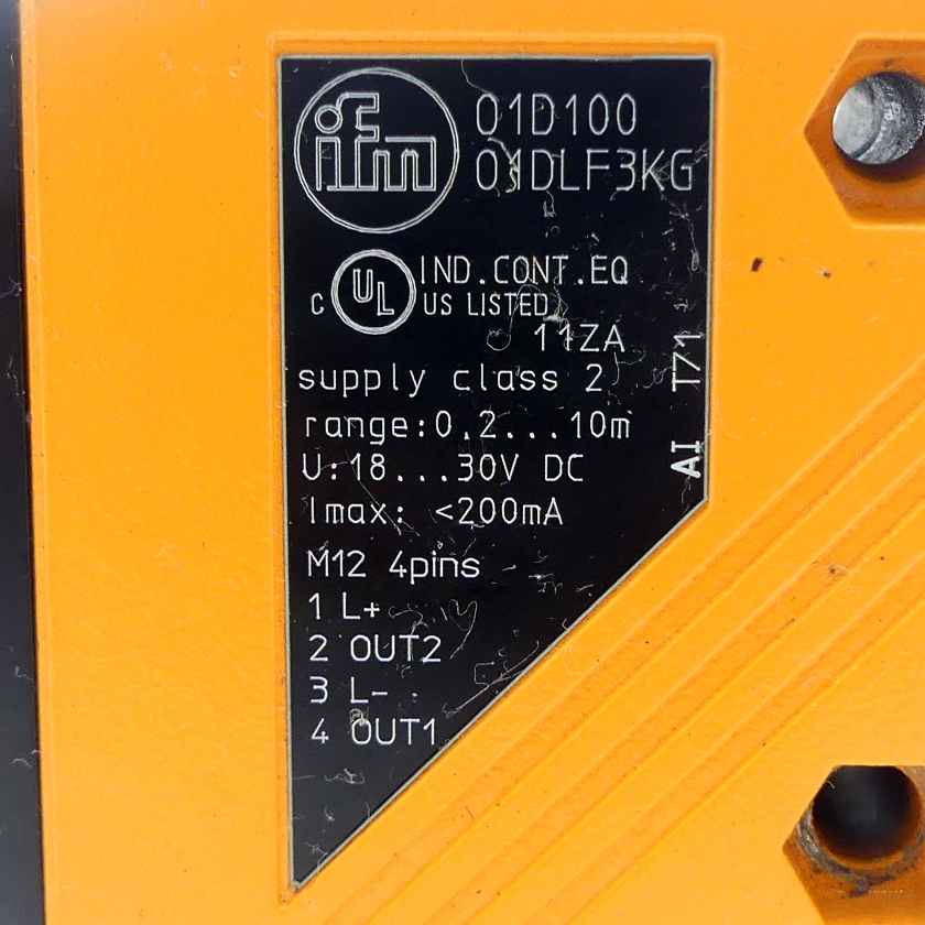 Optical distance sensor 01D100 