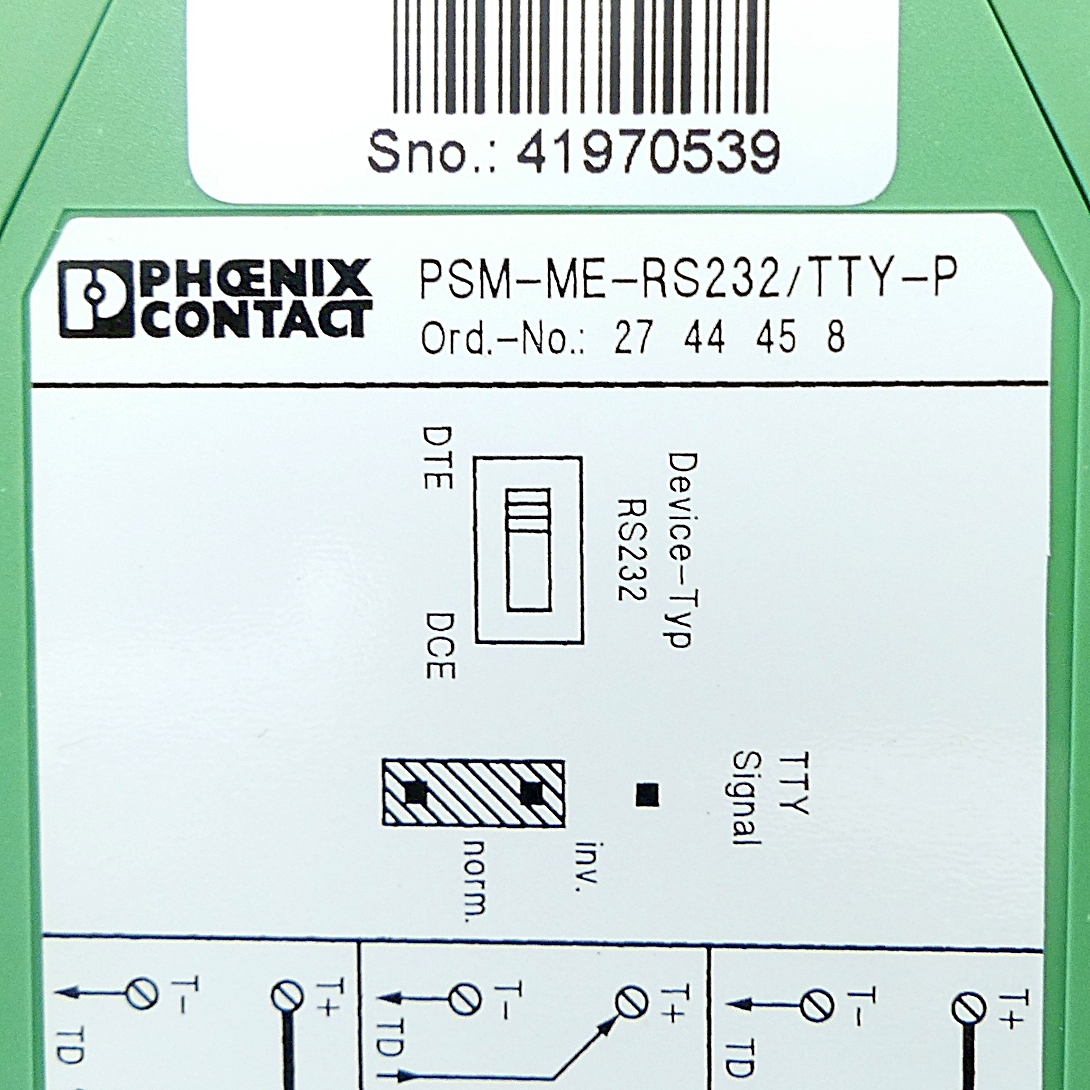 Schnittstellen-Konverter PSM-ME-RS232/TTY-P 