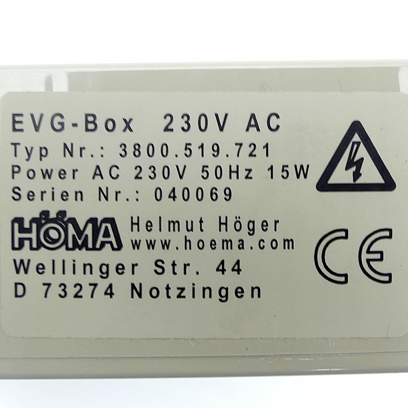 EVG-Box 230V AC 