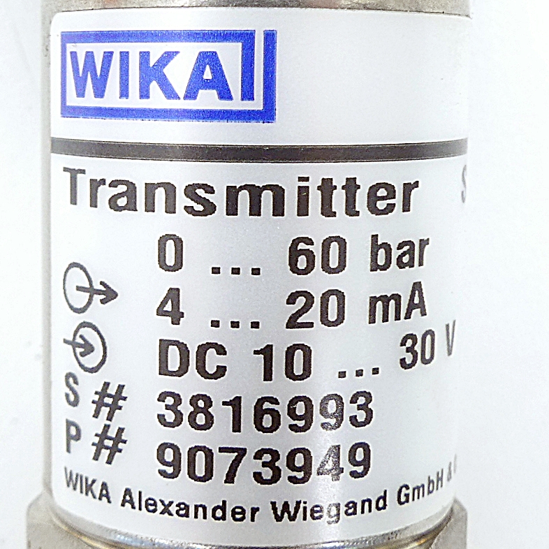 Pressure Transmitter S-10 