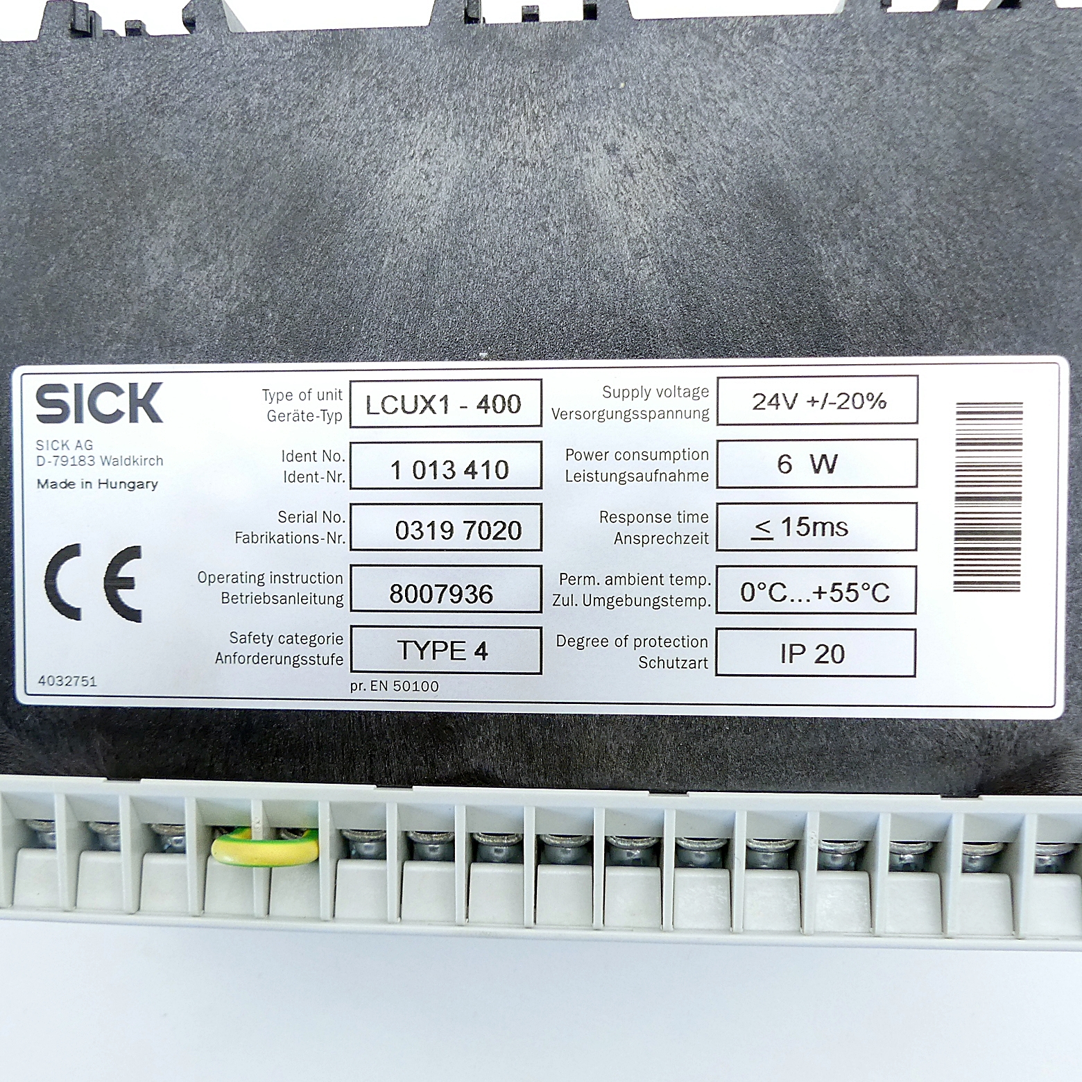 Safety switching device LCUX1-400
