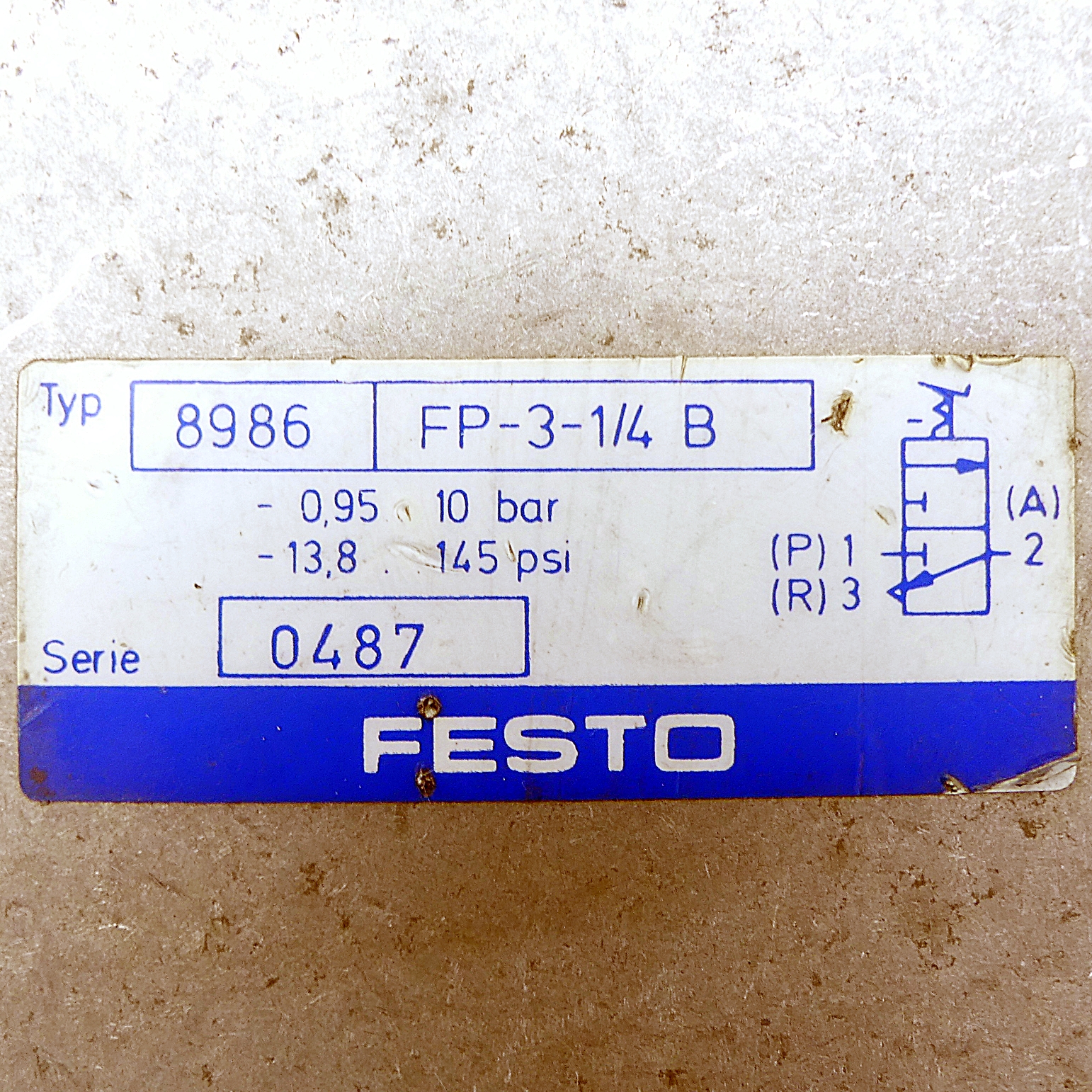 Fußrastventil FP-3-1/4 B