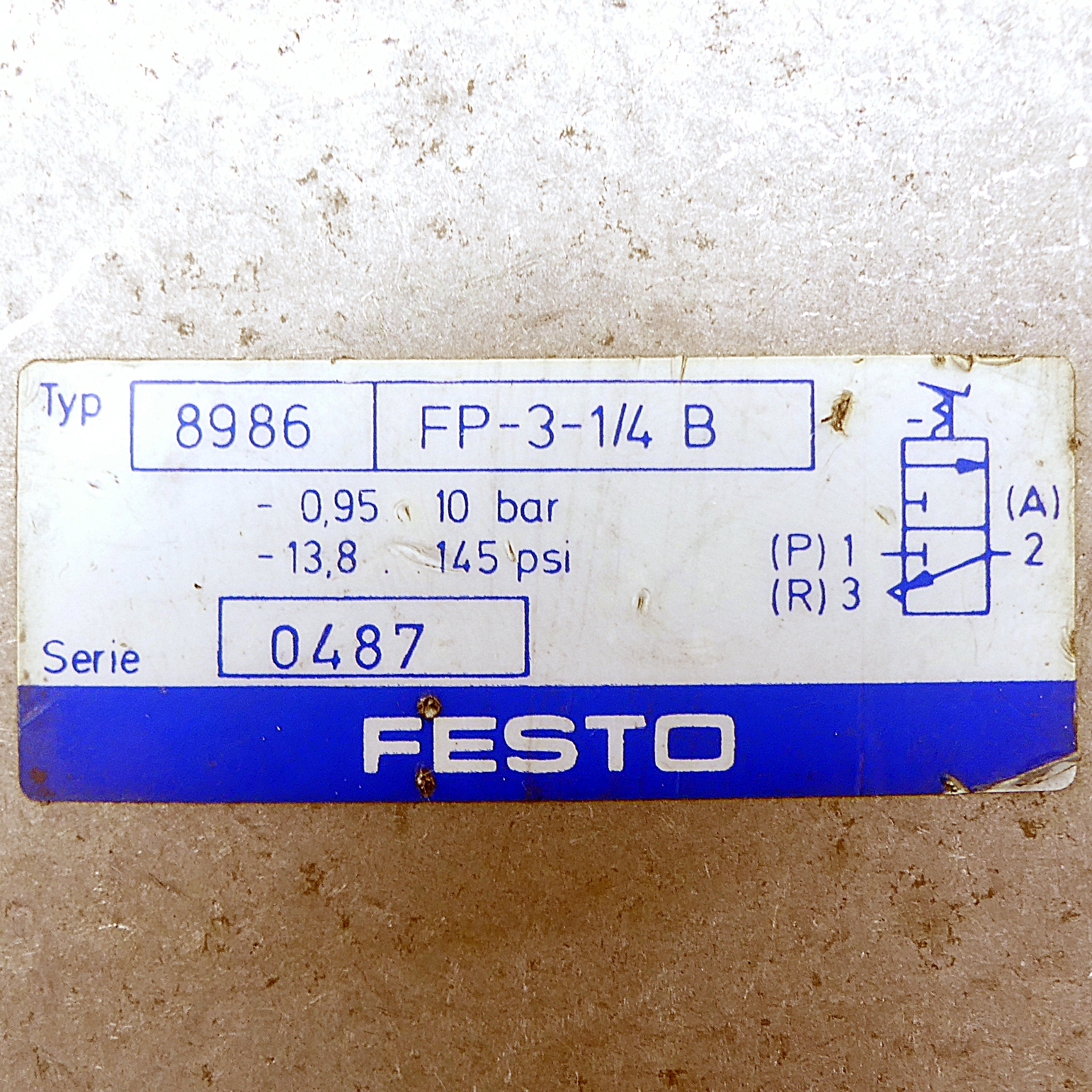 Fußrastventil FP-3-1/4 B 