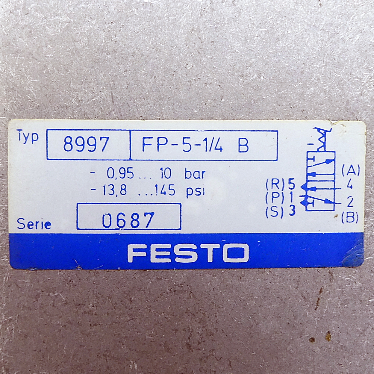 Fußrastventil FP-3-1/4 B
