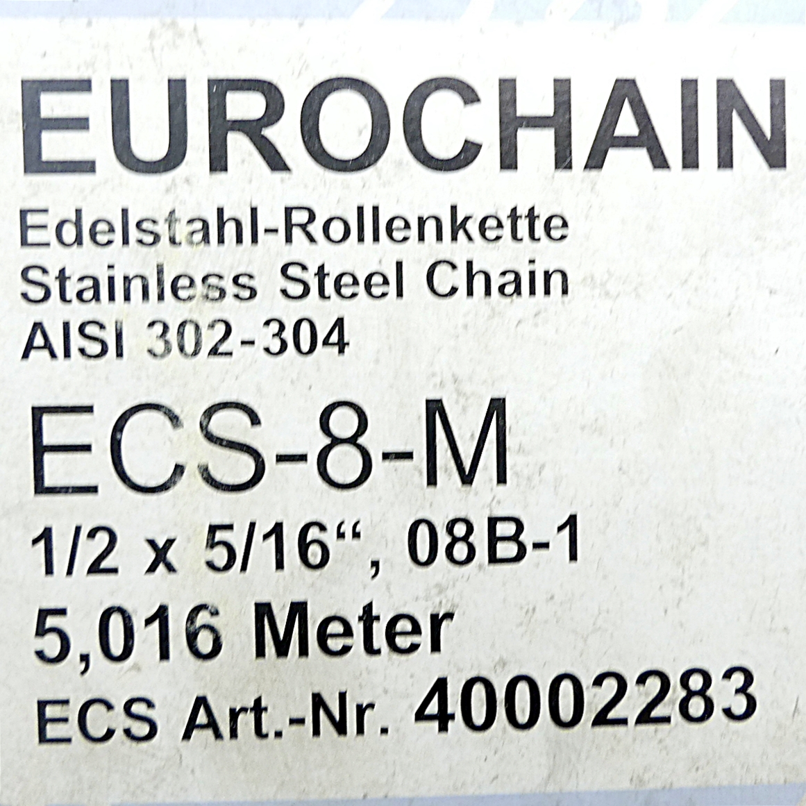 roller chain ECS-8-M 