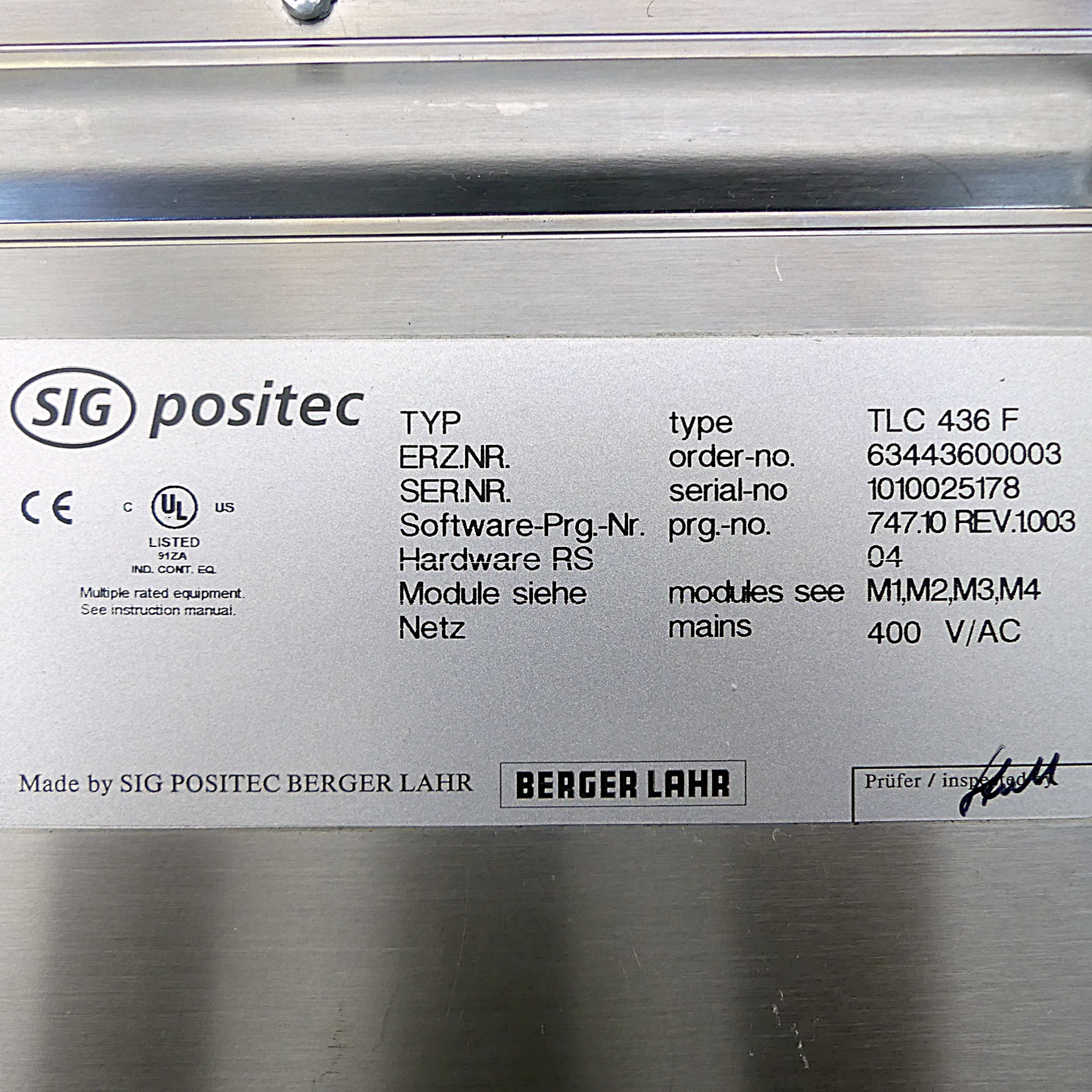 Twin Line AC servo motor control TLC436 F -/HIFA/-/PDBP
