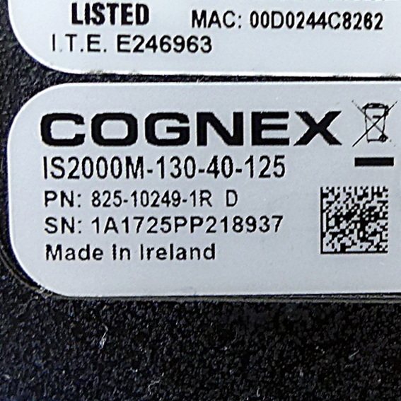 In-Sight 2000 Kamera IS2000M-130-40-125 