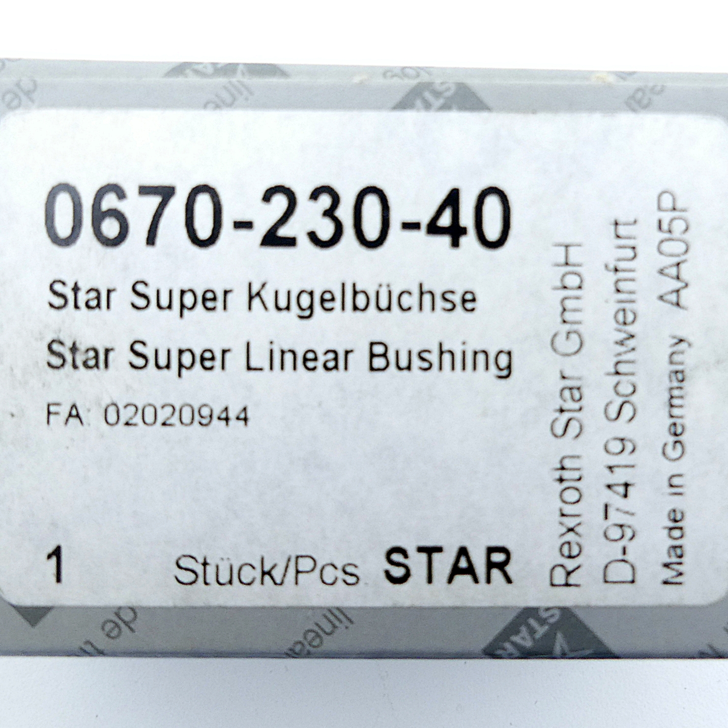 Super Linear Bushing 