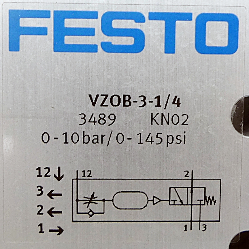 Time delay valve VZOB-3-1/4 