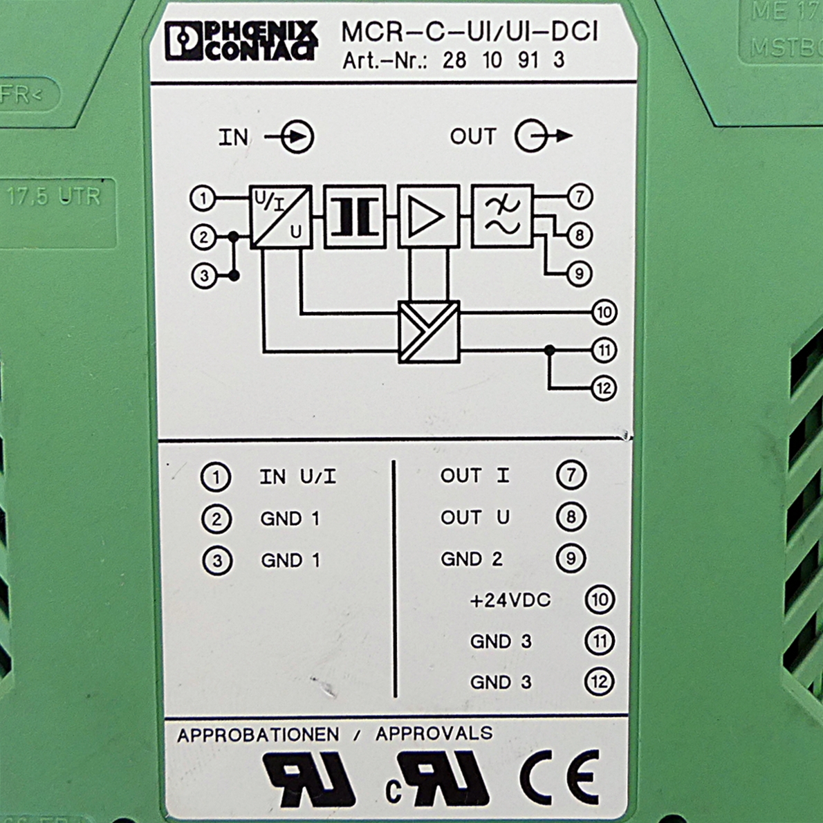 Trennverstärker MCR-C-UI/UI-DCI
