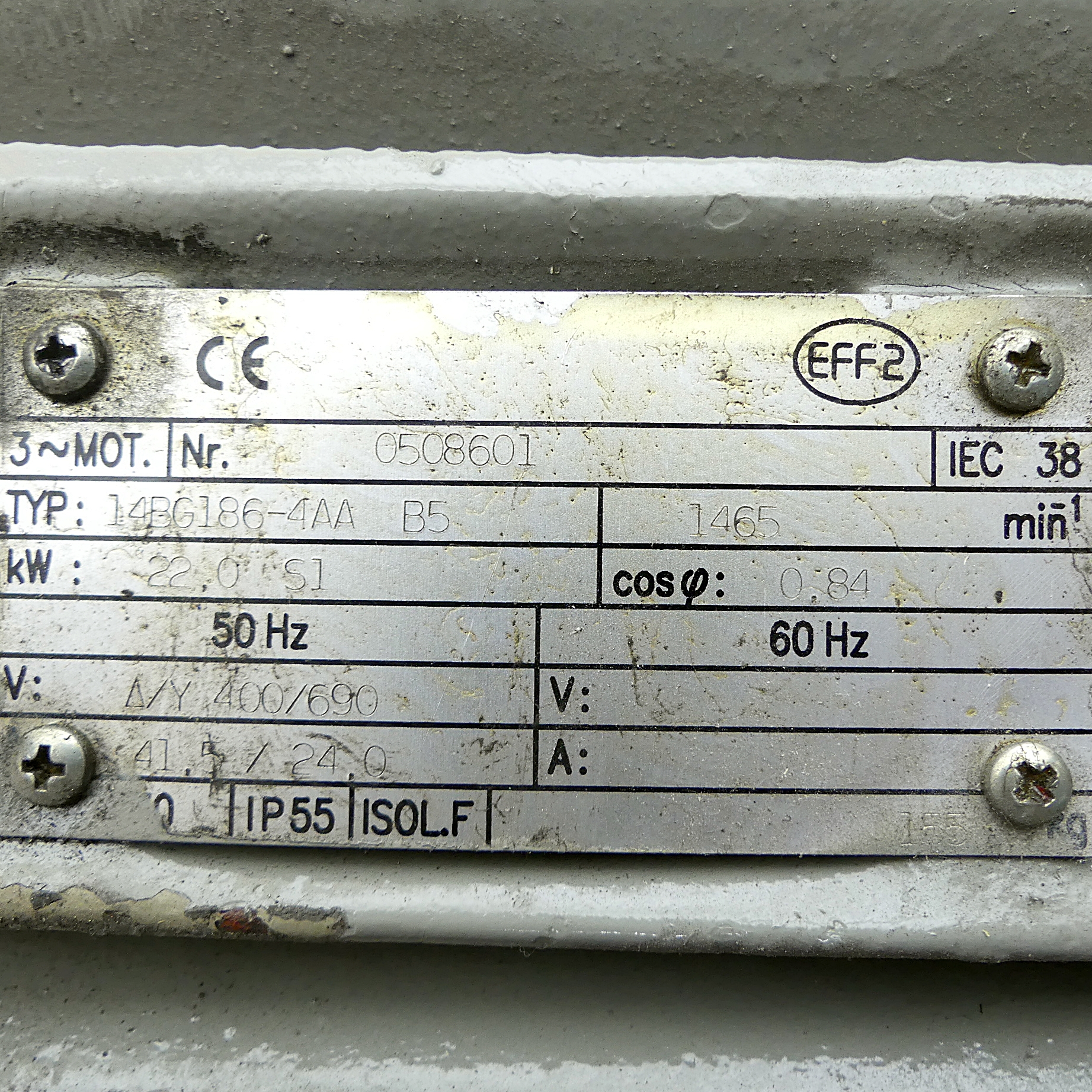Electric motor 14BG186-4AA 