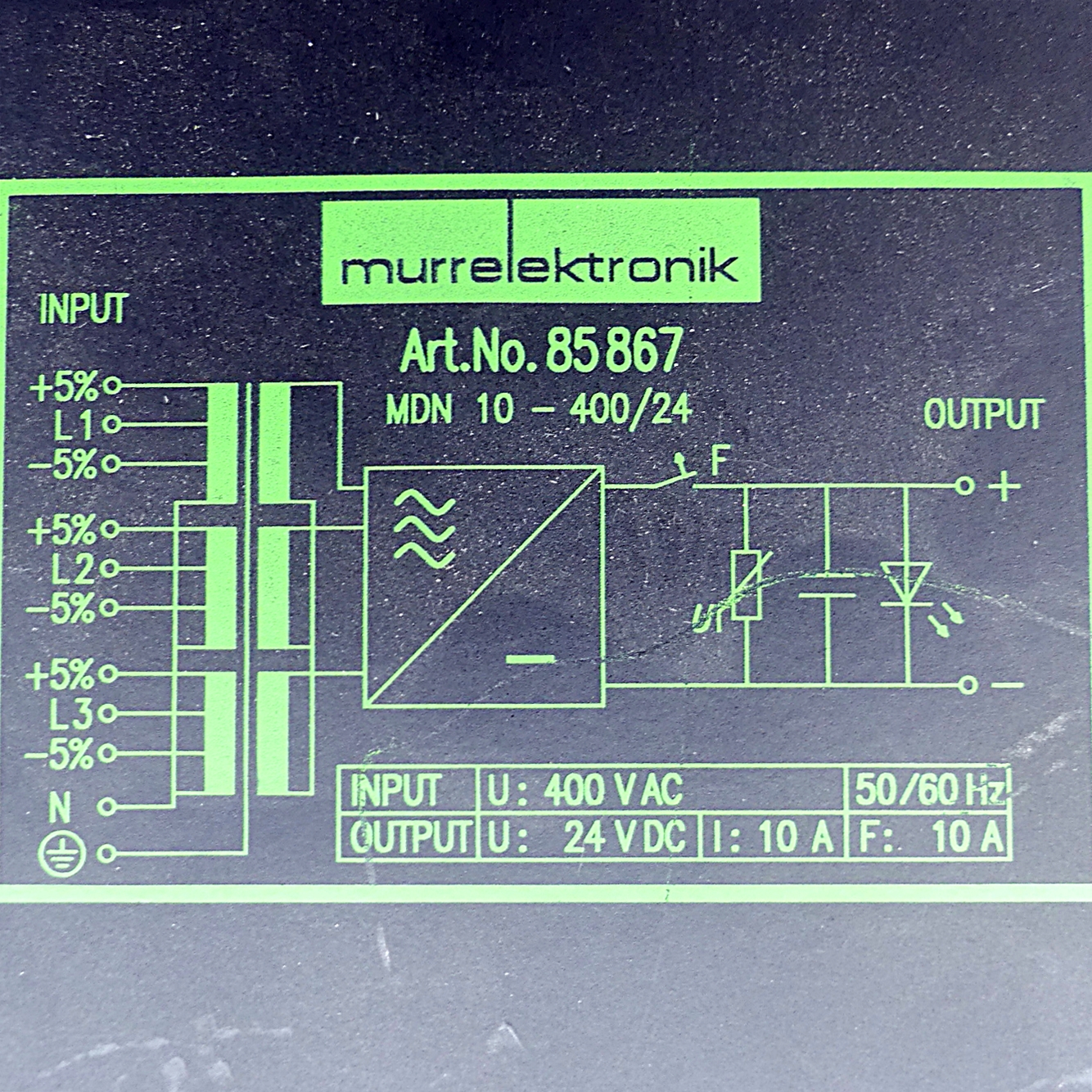 power supply MDN 10-400/24 